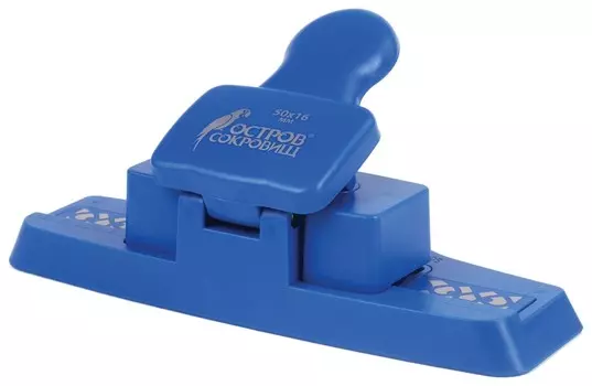 Дырокол фигурный для края "Плетение", диаметр вырезной фигуры 50х16 мм, Остров сокровищ