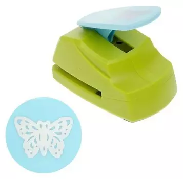 Дырокол фигурный рисунок 4,5х3,5 см "Ажурная бабочка"