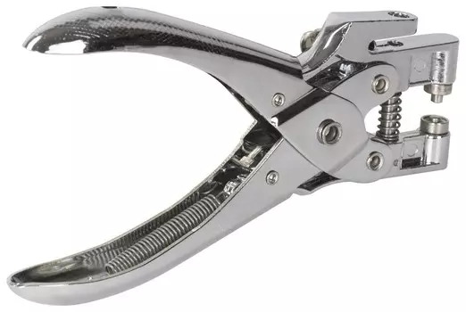 Дырокол металлический на 1 отверстие для люверса Brauberg "Hl-1", до 30 листов, диаметр отверстия 5 мм