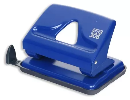 Дырокол SAX 306 до 20л., металл, с лин., синий, австрия-венгрия