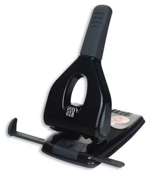 Дырокол SAX 618 до 65л., металл, с лин., черный, австрия-венгрия