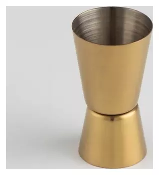 Джиггер «Металлик», 15/30 мл, цвет жёлтый