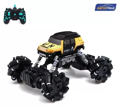 Джип радиоуправляемый «Армия», 4wd, дрифт, работает от аккумулятора, цвет песочный