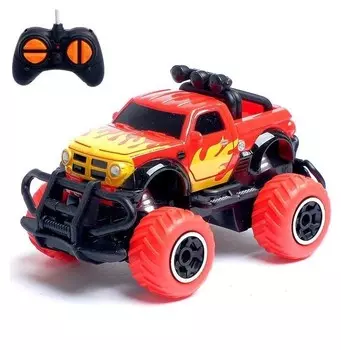 Джип радиоуправляемый на батарейках Граффити Огонь