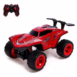 Джип радиоуправляемый «Призрак», полный привод, 4wd, эффект дыма, цвет красный