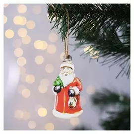 Елочное украшение "Дедушка мороз", 4.5 х 9 см
