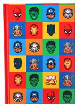 Ежедневник А5, 80 листов "Marvel", мстители