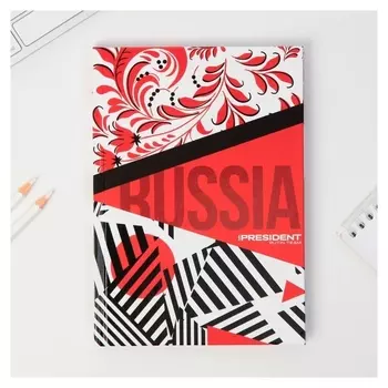 Ежедневник А5, 96 л "Russia"