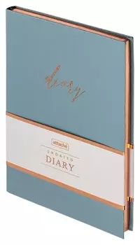 Ежедневник недатированный А5 136л голубой