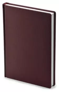 Ежедневник недатированный а5+, 136л, Velvet бордовый 3-115/02