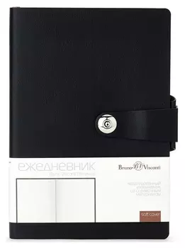 Ежедневник недатированный а5,147х212мм,136л, Primavera черный 3-536/05