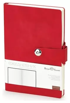 Ежедневник недатированный а5,147х212мм,136л, Primavera красный 3-536/02
