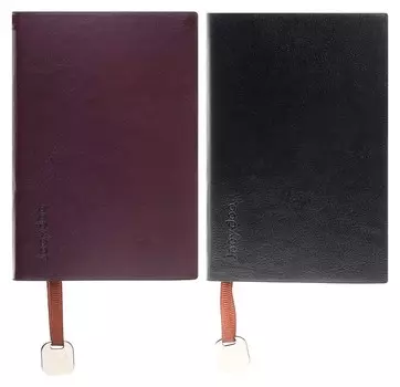 Ежедневник недатированный, формат А6, 116 листов, клетка, обложка ПВХ тонированный срез