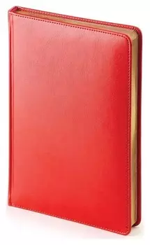 Ежедневник недатированный красн,а5,145х205мм,136л, Sidney Nebraska 3-128/08