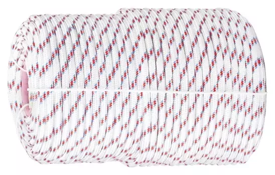 Фал плетёный полипропиленовый с сердечником, 6 мм, L100 м, 16-прядный