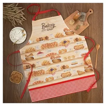 Фартук этель Bakery House 70х60 см, 100% хлопок, репс 210 г/м2