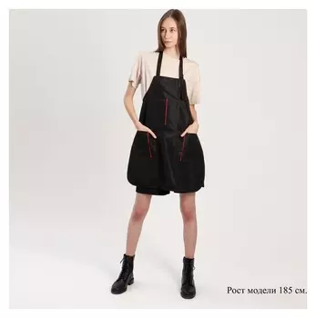 Фартук для мастера, цвет чёрный/красный