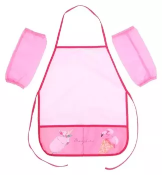 Фартук для труда + нарукавники, 490 х 390/250 х 120 мм, "Трендовое мороженое"