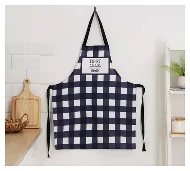 Фартук "Доляна" Best Man 70х60 см, рогожка,100% хл, 160г/м2