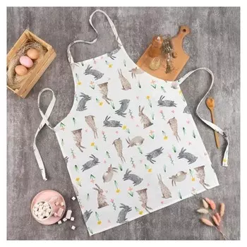 Фартук "Доляна" Fluffy Bunnies 60х70 см, 100% хлопок, 164 г/м2
