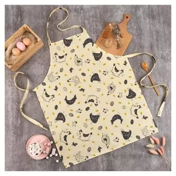 Фартук "Доляна" сhicken Farm 60х70 см, 100% хлопок, 164 г/м2