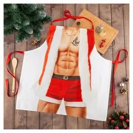 Фартук "Этель" Bad Santa 71х73 см см, 100% хл, саржа 190 гр/м2