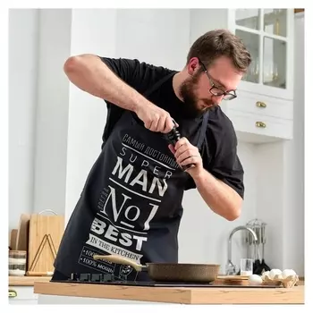 Фартук "Этель" Super Man 73х71 см см, 100% хл, саржа 190 гр/м2