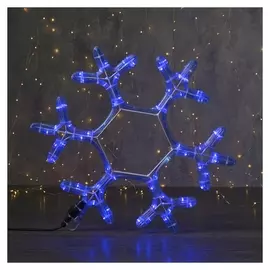 Фигура дюралайт "Снежинка" 39х39 см,72/12 Led, синий-белый
