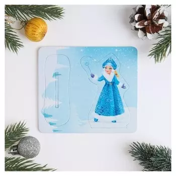 Фигура на подставке "Снегурочка" волшебная палочка