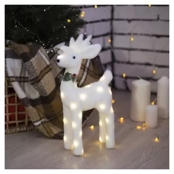Фигура световая Белый олень, 18 Led-лампочек