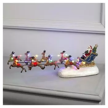 Фигура световая "Рождественские сани" 38х12 см, 31 Led, Aаа*3 (Не в компл), мульти