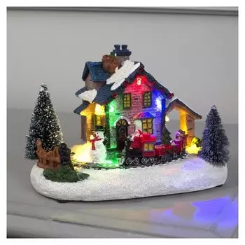 Фигура световая "Рождественский поезд" 12х17 см, 5 Led, Aаа*3 (Не в компл), мульти