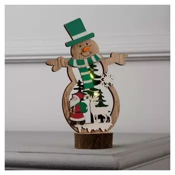 Фигура световая "Снеговичок", 18х12х6, 6led, тёплое белое