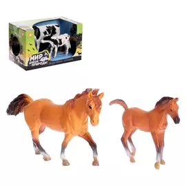 Фигурки животных «Мир животных», 2 штуки