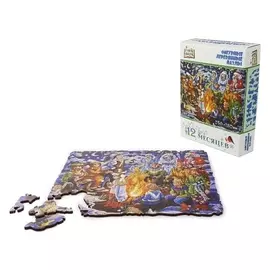 Фигурный деревянный пазл «12 месяцев»