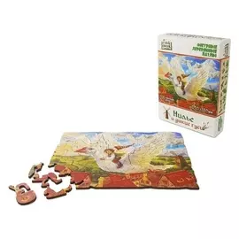 Фигурный деревянный пазл «Нильс и дикие гуси»