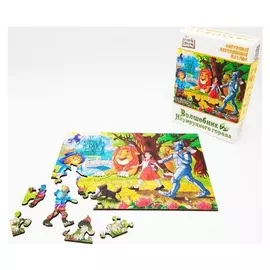 Фигурный деревянный пазл «Волшебник изумрудного города» серия «страна сказок»