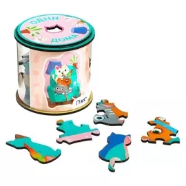 Фигурный пазл «Одни дома» 34 элемента