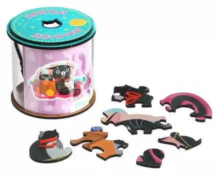 Фигурный пазл «Прятки-котятки» 34 элемента