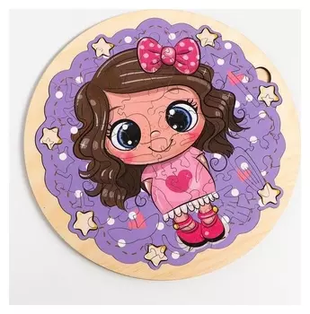 Фигурный пазл в рамке "Милашка" артикул Dp018