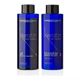 Филлеры для глубокого восстановления волос кератиновые без пигмента Oil &amp; Booster