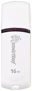 Флэш-диск 16 GB, SMARTBUY Paean, USB 2.0, белый