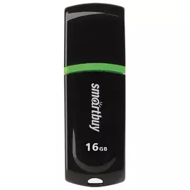 Флэш-диск 16 GB, SMARTBUY Paean, USB 2.0, черный