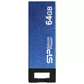 Флэш-диск 64 GB, SILICON POWER Touch 835, USB 2.0, металлический корпус, синий