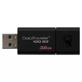 Флеш-память Kingston Datatraveler 100 G3, 32gb, USB 3.0, чер, Dt100g3/32gb