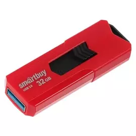 Флешка Smartbuy Stream Red, 32 Гб, Usb3.0, чт до 140 мб/с, зап до 40 мб/с, красная