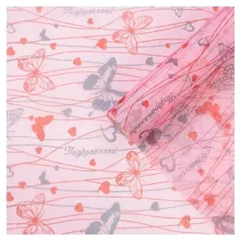 Флизелин «Розовый сон», 48 см х 4,5 м