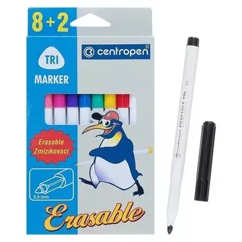 Фломастеры 10 цветов Erasable