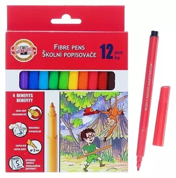 Фломастеры 12 цветов