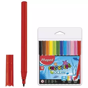 Фломастеры 12 цветов Ocean